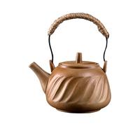 LIXSAZSE Tetera de cerámica con forma de flor, tetera para cocina al aire libre, suelta con coladores, cerámica con tapa, coladores para estufas, hervida