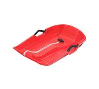 LIXSAZSE Trineo de Nieve, Snowboard, Deslizador de Trineo, tobogán de césped, Tabla Deslizante con Asas de Freno, portátil, Resistente, Regalo de , Rojo , 65 x 40 x 13 centímetros