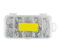 LIXSAZSE Unids/Caja de 500, Mangas de prensado Pesca un Barril Doble, Tubo Alambre, Conectores portátiles para Peces Hielo, Equipo Aparejos