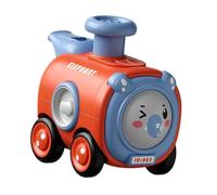 LIXSAZSE Vehículo de Juego para bebés, Lindos Coches de Juguete con Forma Animal, Coche fricción, silbido Suave y nítido, Divertidos Coches con Cara cambiante, increíbles Animales,