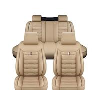 LiYaBaiHuo Funda Asiento Coche para BMW M2 G87 2023 2024 2025, Cuero Juego Completo Delanteros y Traseros Protección Accesorios,B/Beige