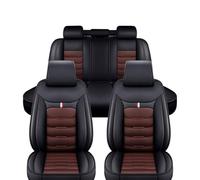 LiYaBaiHuo Funda Asiento Coche para Renault Captur 2014-2018, Cuero Juego Completo Delanteros y Traseros Protección Accesorios,F/Black-Coffee