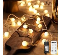 Liyade Guirnalda Luces, 15M 120LED de Cadena de Luces Para Exterior/Interior con Enchufe, 8 Modos Luces Navidad ideal Para de Decoración, Habitación Infantil, Balcones, Jardín, casas, bodas, Navidad