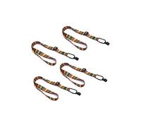 Liyafy Correa de ukelele tejida ajustable con gancho en J, estilo étnico, estilo retro, para la mayoría de tamaños ukelelele, 4 unidades