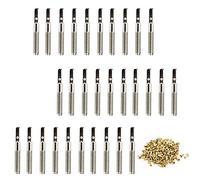 Liyafy Juego de 30 clavos de afinación de 40 mm con remaches de latón para arpa de lira, instrumento musical de cuerda