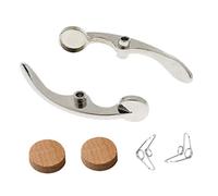 Liyafy - Juego de 6 llaves de agua para trompeta/válvula de escupir con almohadilla de corcho de resorte, accesorio para instrumentos de viento