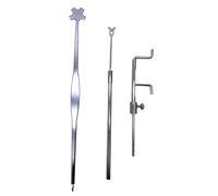 Liyafy Kit de herramientas de reparación de violín Luthier para instalación de señal de sonido, clip y fijador de clip y fijador de color plateado