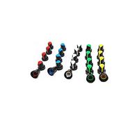 Liyafy Knurled Shaft 6 mm de diámetro Potenciómetro Control de Volumen Knob Cap 100 pcs