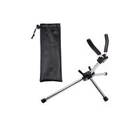 Liyafy - Soporte plegable para saxofón alto tenor, soporte universal para instrumentos de viento con bolsa de cuero
