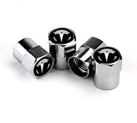 LIYANDAFA 4 Tapas de Aluminio para vástago de válvula de neumático para Tesla Model 3/Model y 2017-2025, Tapas de Metal para neumáticos de Coche, Resistente a la Corrosión