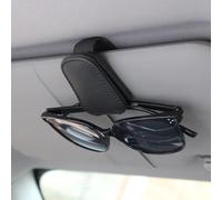 LIYANDAFA Soporte de Gafas para Coche de Cuero Genuino para BMW X3 2003-2020, Clip de Parasol Magnético, Sujetador de Gafas de Sol, Accesorios Interior,Black
