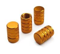 LIYANGT1 4 Piezas Tapa de Válvula de Neumático para Polestar 2 2019-2024, Tapa de Válvula de Aluminio Tapones Decorativos Válvula Neumático,Yellow