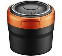 LiyanWu Cenicero Coche con Tapa,Cenicero Desmontable para Suzuki Swift 2017-2022, Autoextinguible para Automóviles Ignífuga,OrangeB