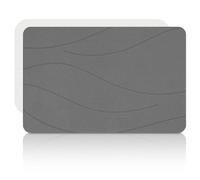 Liyarya Stone Bath Mat, Diatomaceous Earth Stone Shower Mat for Bathroom, Absorbent Bath Mats, Barhroom Floor Mat, Quick Drying, Easy to Clean, 23.6 x 15.4