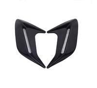 LiYeeYP 2 Piezas Decoración de Ventilación de Capó para Fiat Panda 312 319 Hybrid Cross 2012-2022, Pegatina de Guardabarros Lateral Deportivo Cubierta de Entrada Aire Coche,Black