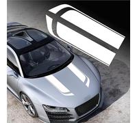 LiYeeYP 2 Piezas Pegatinas Capó Coche para Man TGE 2017 Vans Onwards, Engomada de La Capucha de La Raya Cuerpo de Coche, Pegatina para Coche,White