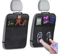 LiYeeYP 2 Piezas Protector Asiento Coche Respaldo para Chery dr 4.0 dr 5.0 dr 6.0 2020-2024, Impermeable Trasero Coche Oxford Kick Mats Protección Fundas Delantero (70×49cm)