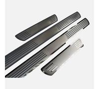 LiYeeYP 4 Piezas Protector Umbral para Jeep Renegade 4xe 2024 2025 2026 | Listón estribo embellecedor, Evita arañazos calzado, Acero inscripto duradero, Marco inferior entrada, Relieve antideslizante