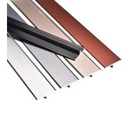LIYI929GP Tapajuntas Suelo/Perfil De Transición, Umbral De Piso Tira De Metal Aluminio Moldura En T, Fácil De Limpiar, para Puertas De Entrada, Porche, Entradas Exteriores