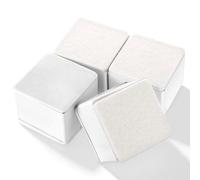 LiYiJiKeJi 4 Pcs Patas para Muebles Blancas, 6 x 6 x 5 cm Elevador de Muebles Patas, Tacos Elevadores de muebless Antideslizantes Autoadhesivo para Camas, sofás y mesas (Blanco)