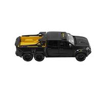 LIYJTK 1/28 Off Road Model Car Alloy Diecast Pull Back Vehículo de Juguete con Sonido y luz para niños niñas (Negro)
