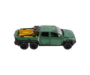 LIYJTK 1/28 Off Road Model Car Alloy Diecast Pull Back Vehículo de Juguete con Sonido y luz para niños niñas (Verde)
