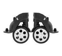 LIYJTK 1 Pair Luggage Suitcase Wheels, Trunk Wheel Spare Part Universal Replacement Trolley Double Row Case Repair Travel Casters Parts Swivel Box Accessory