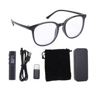 LIYJTK 2.7K HD Camera Glasses 12MP Video Recording Glasses with 110 Degree Wide Angle Dual Directional Mic Noise Reduction for Outdoor Sports Cycling Skiing (Black)