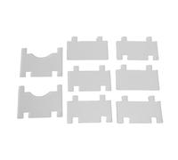 LIYJTK 2 Set Furniture Wall Spacer Clear Acrylic Adjustable Couch Wall Stopper for Square Round Legs Strong Support Protection for Living Room Furniture