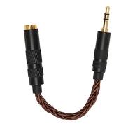 LIYJTK 4.4mm Balanced Female to 3.5mm Stereo Male Adapter Cable Gold Plated Connectors Portable Headphone Jack Convert Cable Upgrade Conversion Audio Dongle Plug (Bronze)