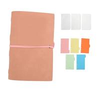 LIYJTK 80 hojas sueltas de hojas sueltas Pu Cover Cover 6 anillo Spiral Journal for Note Taking Writing Organizer Travel Gift (Rosa)