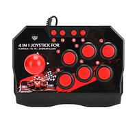 LIYJTK Arcade Fight Stick, Joystick Accesorios para Juegos con Cable Arcade Joystick Arcade Juegos Accesorios para Switch/PC/PS3