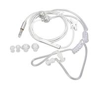 LIYJTK Auriculares de Tubo de Aire, ergonómicos, sin radiación, reducción de Ruido, Auriculares binaurales portátiles con Tubo de Aire (Blanca)