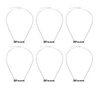 LIYJTK Bear Shaped Zinc Alloy Necklace Dripping Oil Pendant Mama Letter Neck Chain Elegant Jewelry Gift for Women Mothers Day Birthday Party (A2010-3)