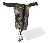 LIYJTK Bolsa Multifuncional para la Cintura de la Pierna al Aire, Bolsa de caída del Muslo para Pescar (Camuflaje)
