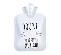 LIYJTK Bolso Lindo de la Botella de Agua Caliente del Modelo de la Historieta del (Gris Medio 900ml)