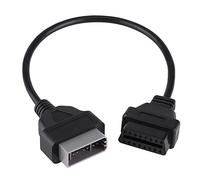 LIYJTK Cable de diagnóstico del Conector del Adaptador, Cable de diagnóstico del Conector del Adaptador OBD2 de 14 Pines a 16 Pines para Nissan
