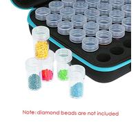 LIYJTK Caja de Almacenamiento de Diamantes Bordado de Diamantes Herramienta de Accesorios Herramienta Joya de Joyas Beads Soporte de Almacenamiento Diseño de Cremallera