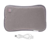 LIYJTK Calentador de manos eléctrico, almohada calefactora de grafeno, calentador de manos con enchufe USB, bolsa de bolsillo (Gris)