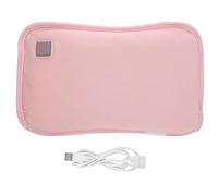 LIYJTK Calentador de manos eléctrico, almohada calefactora de grafeno, calentador de manos con enchufe USB, bolsa de bolsillo (Rosa)