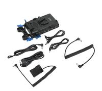 LIYJTK Cámara Placa de batería Externa con Montaje en V Batería simulada EN EL14 de Fuente de alimentación para cámaras D5500 D5100