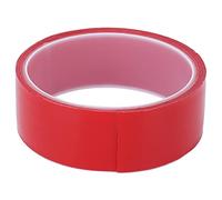 LIYJTK Cinta de doble cara nanómetro transparente cinta adhesiva sin costura roja para póster de fotos de pared (3cm*1m)
