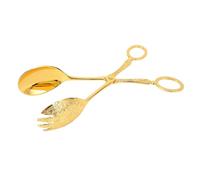 LIYJTK CLIP DE CUCHARA DE METAL ESTILO EUROPEO PINZAS DE TIJERA MULTIFUNCIONAL PARA PAN DE PASTEL FRUTAS CASA COCINA FIESTA BUFFET (Oro)