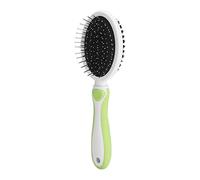 LIYJTK Doublesided Pet Dog Cat Massage Combs Grooming Hair Removal Shedding Brush Gentle Coat Care Tool for Short & Long Hair (Azul Claro)