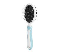 LIYJTK Doublesided Pet Dog Cat Massage Combs Grooming Hair Removal Shedding Brush Gentle Coat Care Tool for Short & Long Hair (Azul)