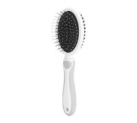 LIYJTK Doublesided Pet Dog Cat Massage Combs Grooming Hair Removal Shedding Brush Gentle Coat Care Tool for Short & Long Hair (Gris)