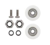 LIYJTK Elite Ruedas para Puertas de Invernadero, Kit de Repuesto de 30 mm, Ruedas de plástico con Pernos y Tuercas para reparación de Mantenimiento de Puertas de Invernadero