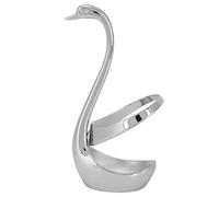 LIYJTK Estante de almacenamiento de tenedor, cuchara y cubiertos en forma de cisne, plateado, para cocina, comedor, Hotel