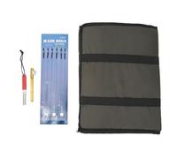 LIYJTK Estera de desenganche de 3 Pliegues con Anzuelo, Herramienta para Atar Nudos, afilador, Kit de Pesca, Almohadilla de desenganche para Pesca de Carpa, Aparejos de Pesca