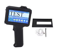 LIYJTK Handheld Inkjet Printer Black 12.7mm Supports Multi Languages Bluetooth Portable Inkjet Coder for Wood Plastic Fabric